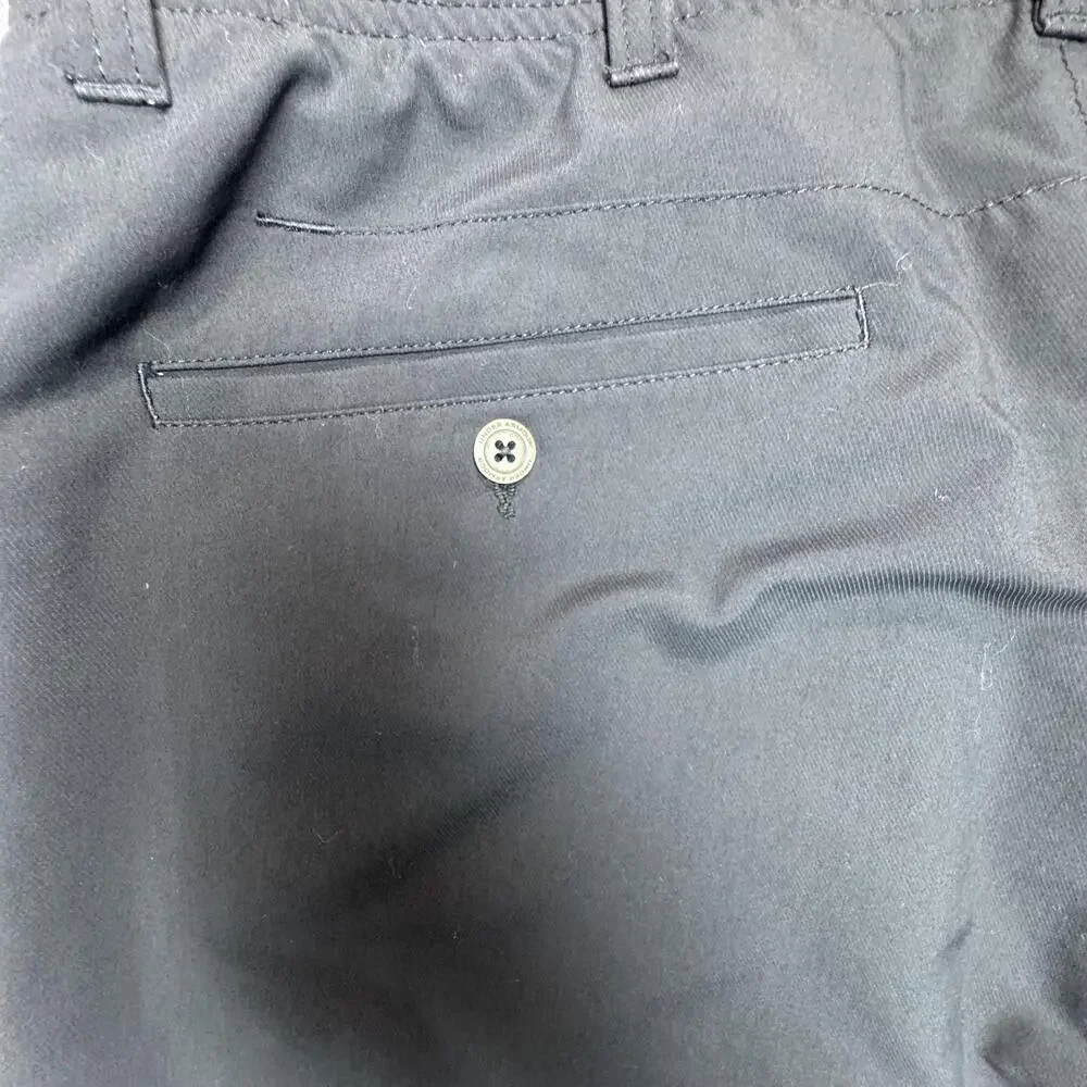 Under Armour Pants Mens 40x30 Black Stretch Straight Leg Khakis Golf Casual